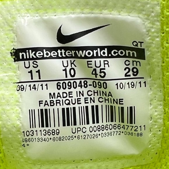 Nike Air Max 95 Black Volt (2012) - Rare - Picture 13 of 14